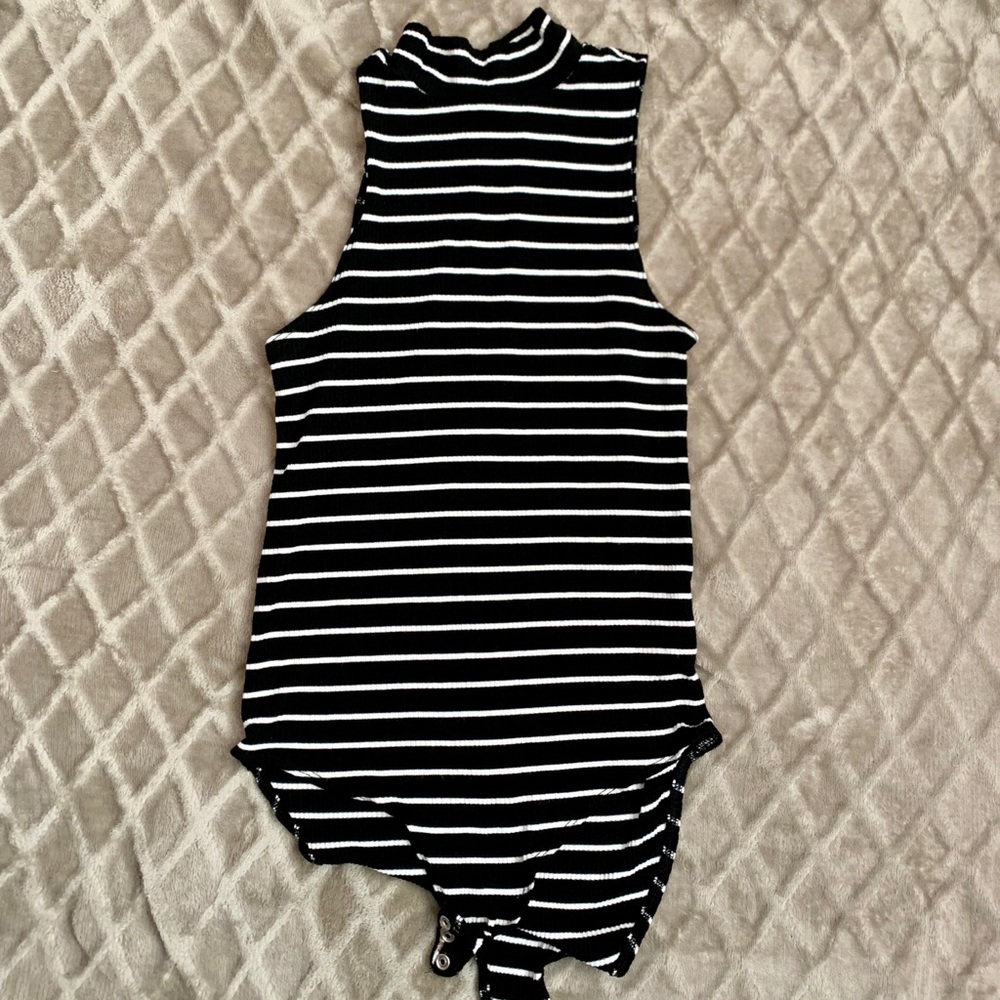 Striped bodysuit